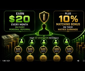 Earn $20 Monthly + $40 Fast Start Bonus